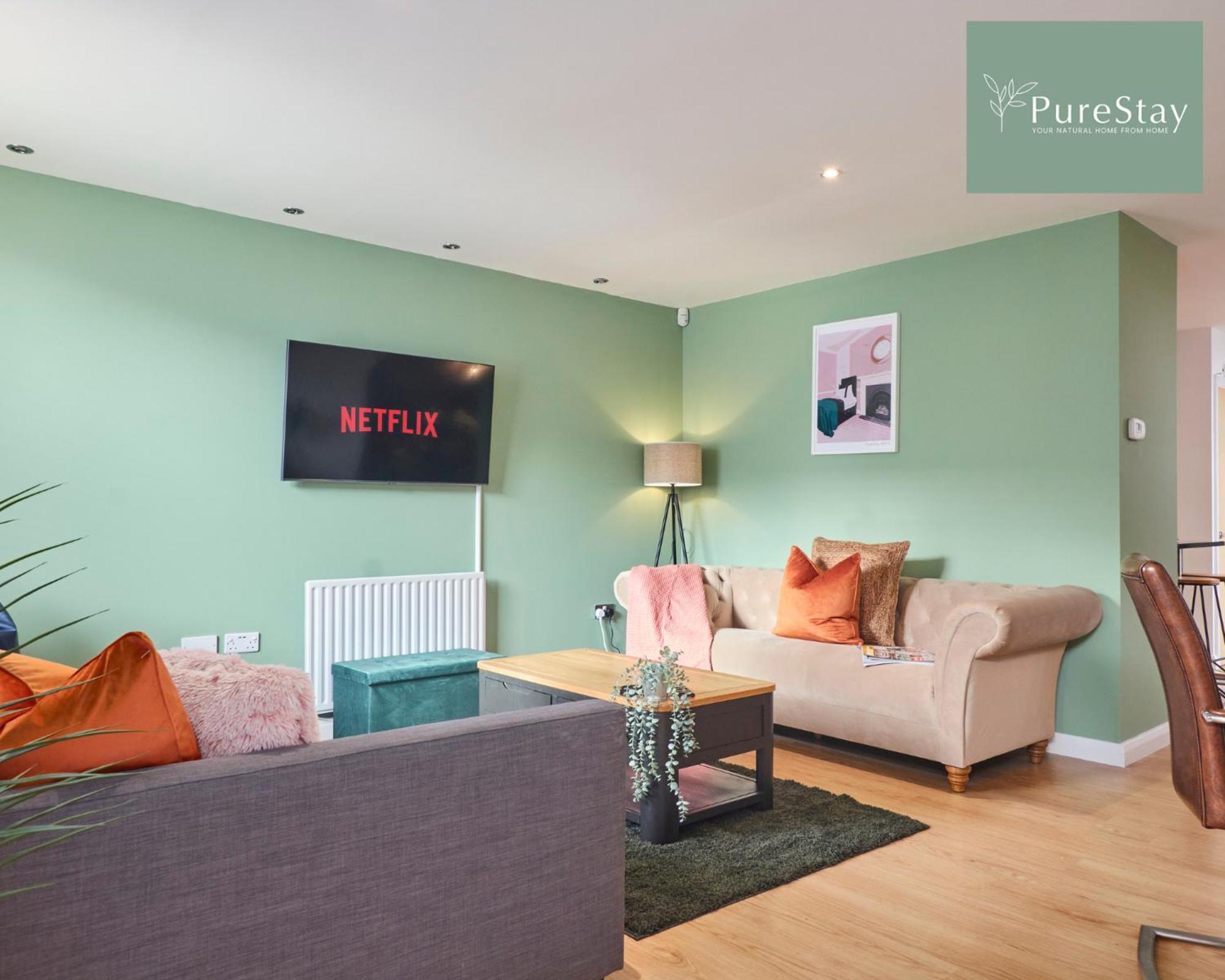 Superb House By Purestay Serviced Accommodation Manchester With Free Parking Exterior photo